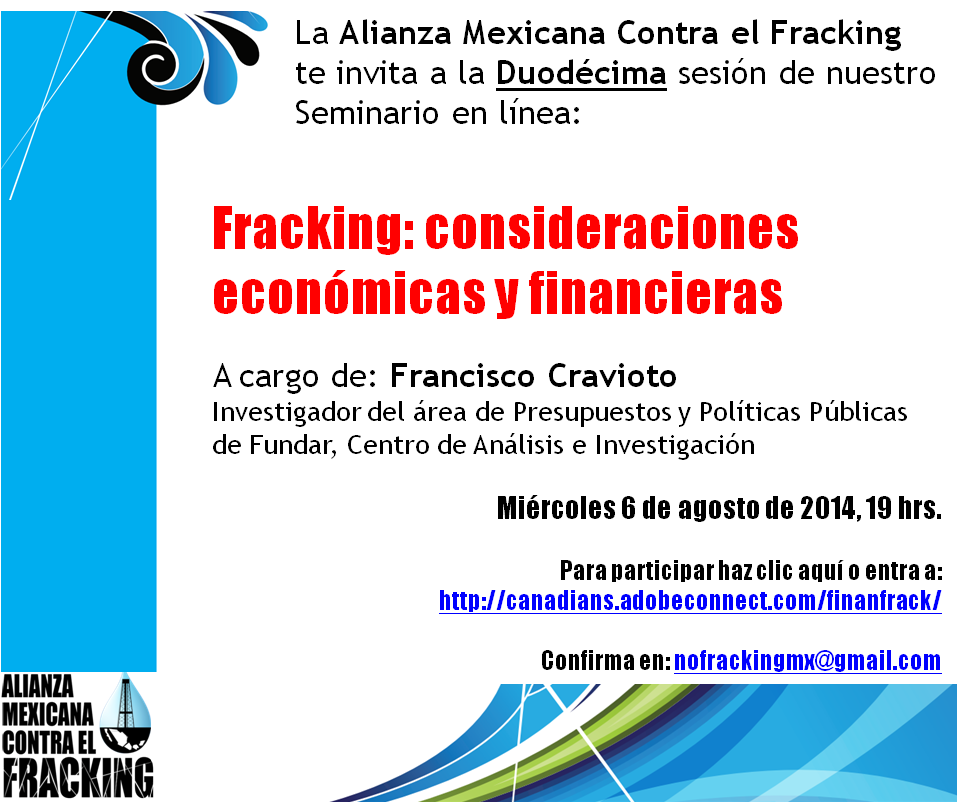 Duodécimo seminario – Fracking consideraciones económicas y financieras
